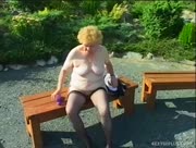 Very Old Lady In Stockings Gets Big Dick